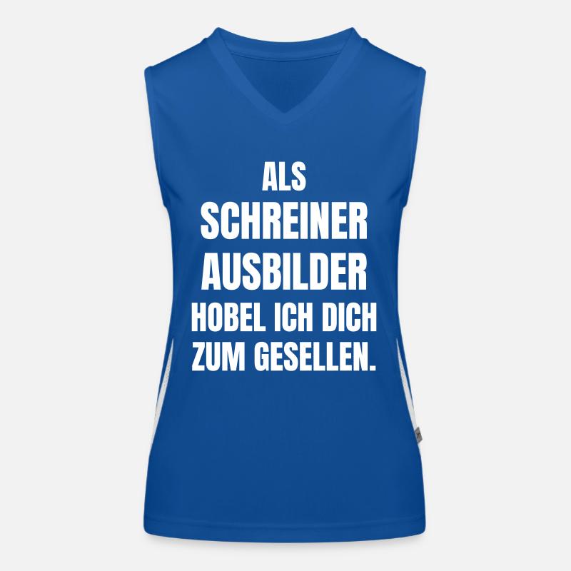 Carpenter instructor I will make you a journeyman. Women's Functional Contrast Tank Top