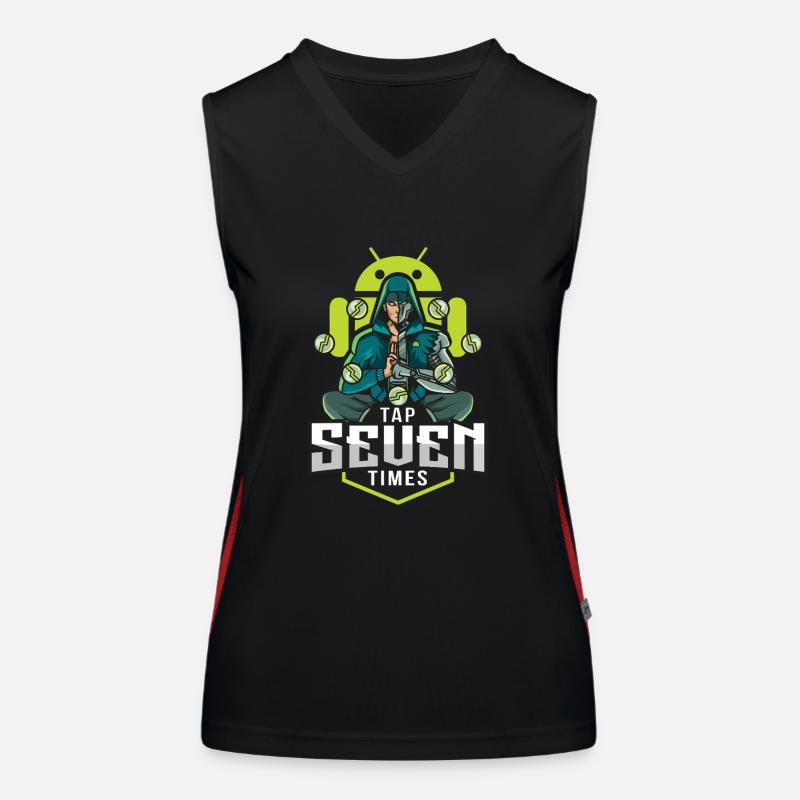 Android developer mode Women's Functional Contrast Tank Top