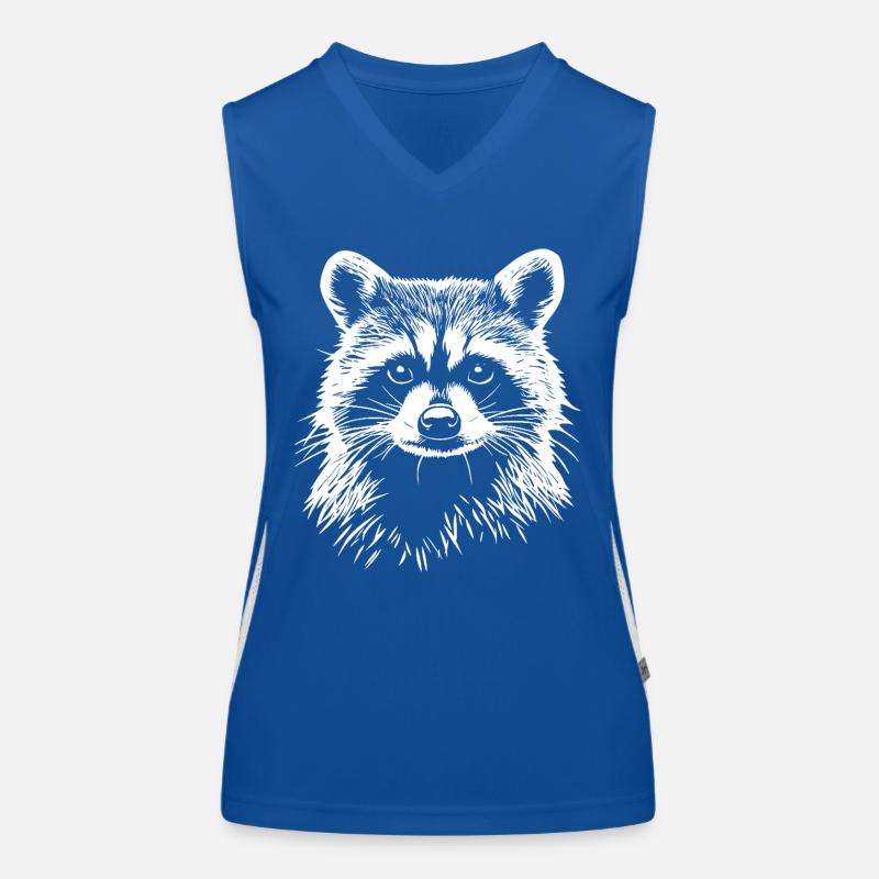 Waschbär Funktionelles Kontrast-Tank Top für Frauen
