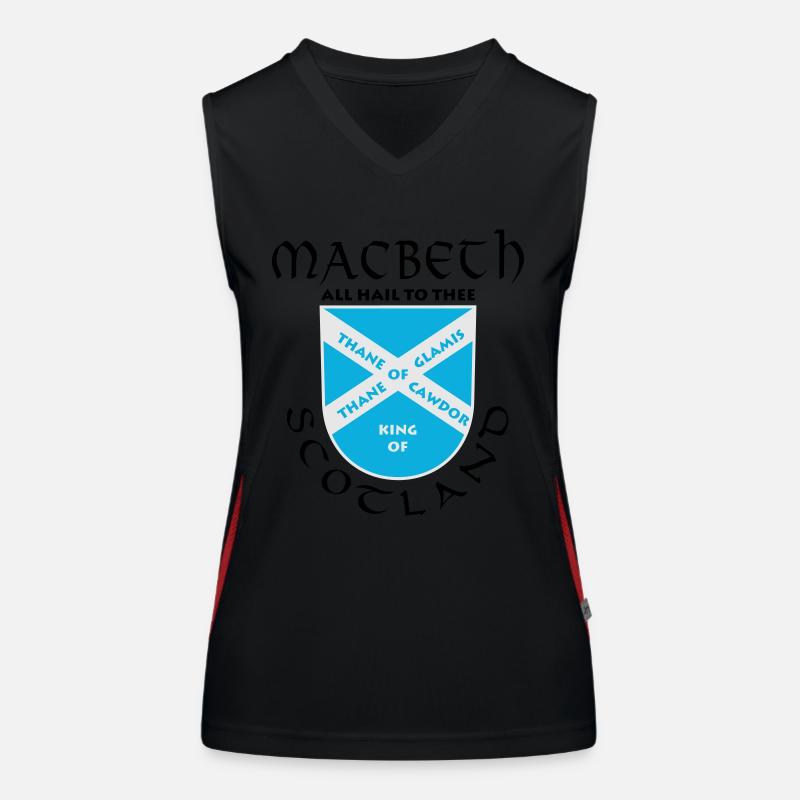 Ecosse Macbeth Débardeur respirant contrasté Femme