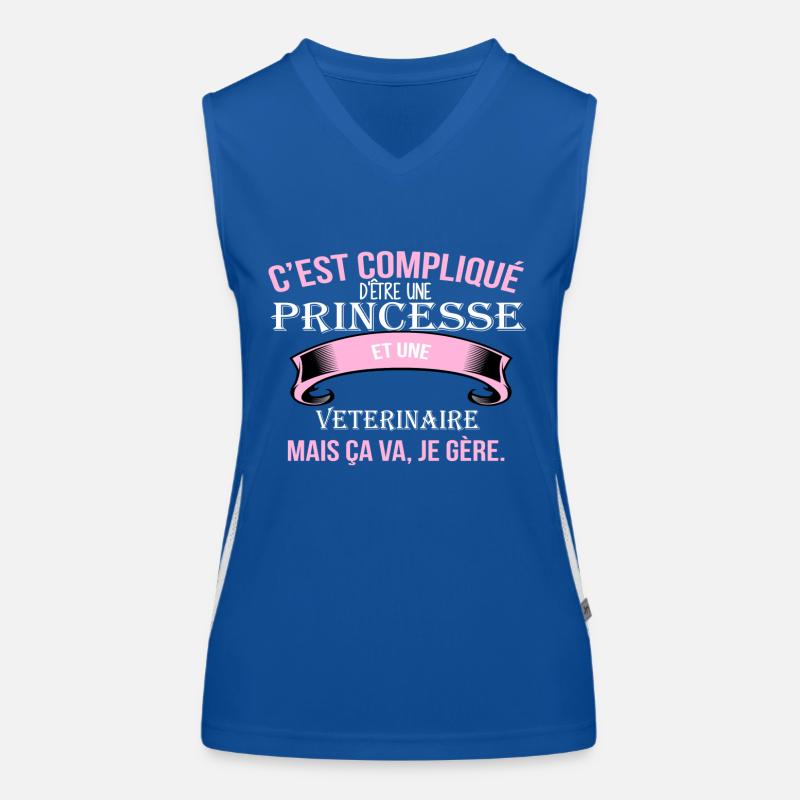 Veterinaire Débardeur respirant contrasté Femme