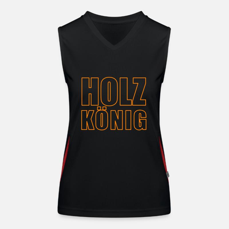 HOLZ KÖNIG Funktionelles Kontrast-Tank Top für Frauen