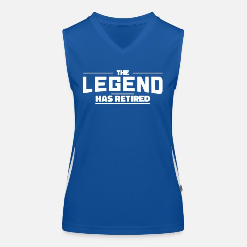 The Legend has Retired Rente Renter Geschenk Funktionelles Kontrast-Tank Top für Frauen