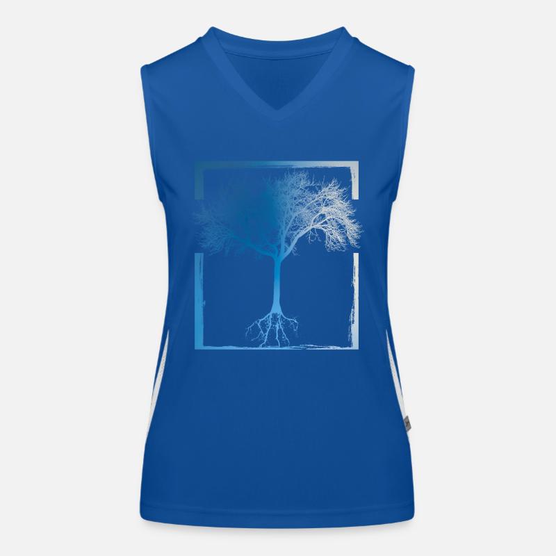 Mutter Natur - Rahmen 02 Funktionelles Kontrast-Tank Top für Frauen