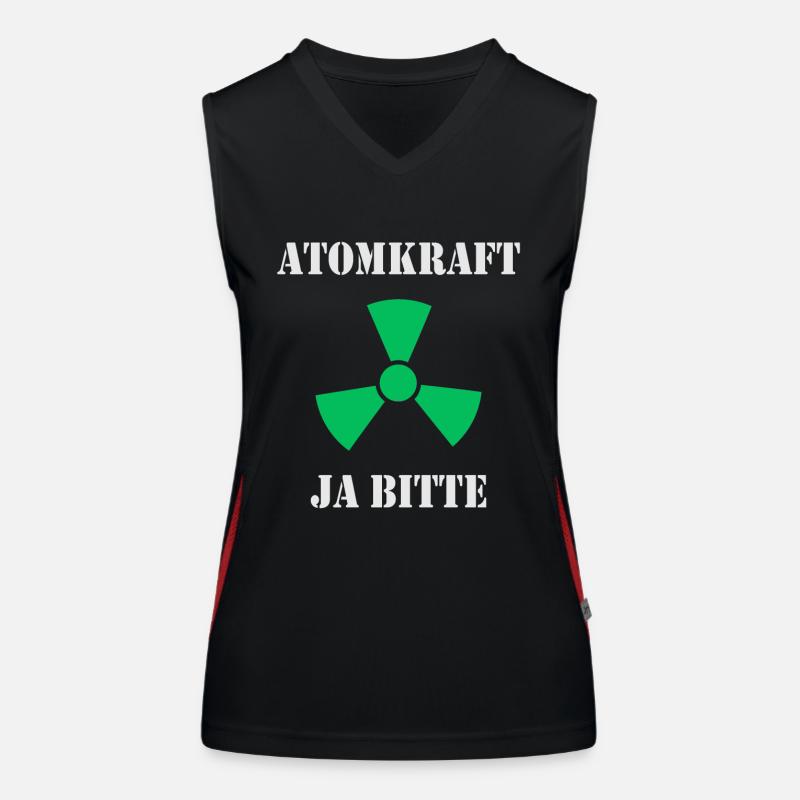 Atomkraft, Ja bitte Funktionelles Kontrast-Tank Top für Frauen