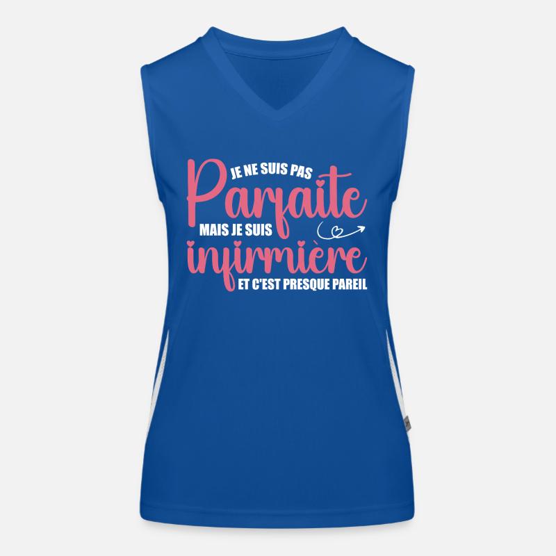 Ich bin nicht perfekt, ich bin Krankenschwester Funktionelles Kontrast-Tank Top für Frauen