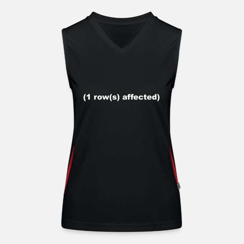 SQL Shirt - Women's Functional Contrast Tank Top - black/red