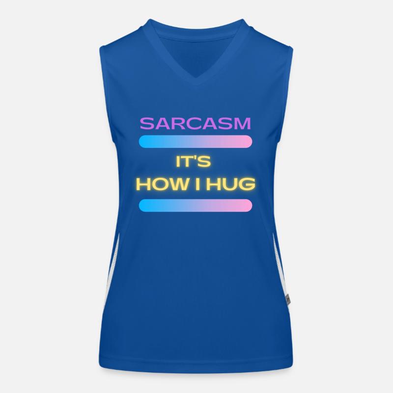 Sarcasme c’est comme ça que j’embrasse la tendance Ironique Dicton Débardeur respirant contrasté Femme