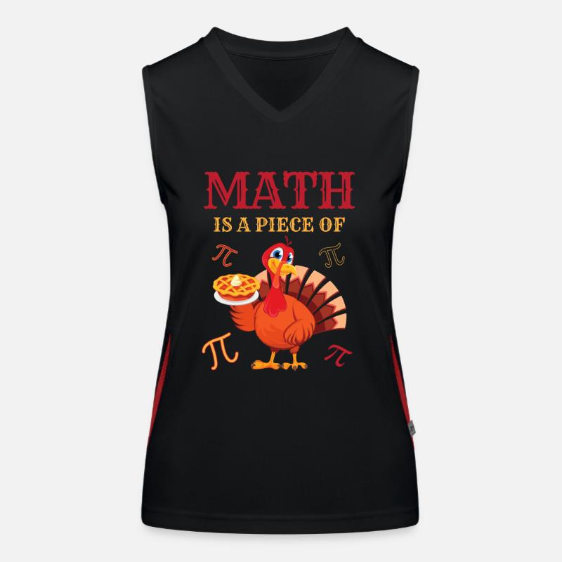 Pi Day 2023 Math est un morceau de dinde drôle Pi Débardeur respirant contrasté Femme