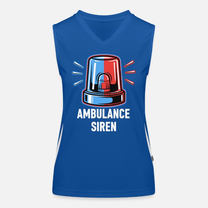 Ambulance Siren Women's Functional Contrast Tank Top