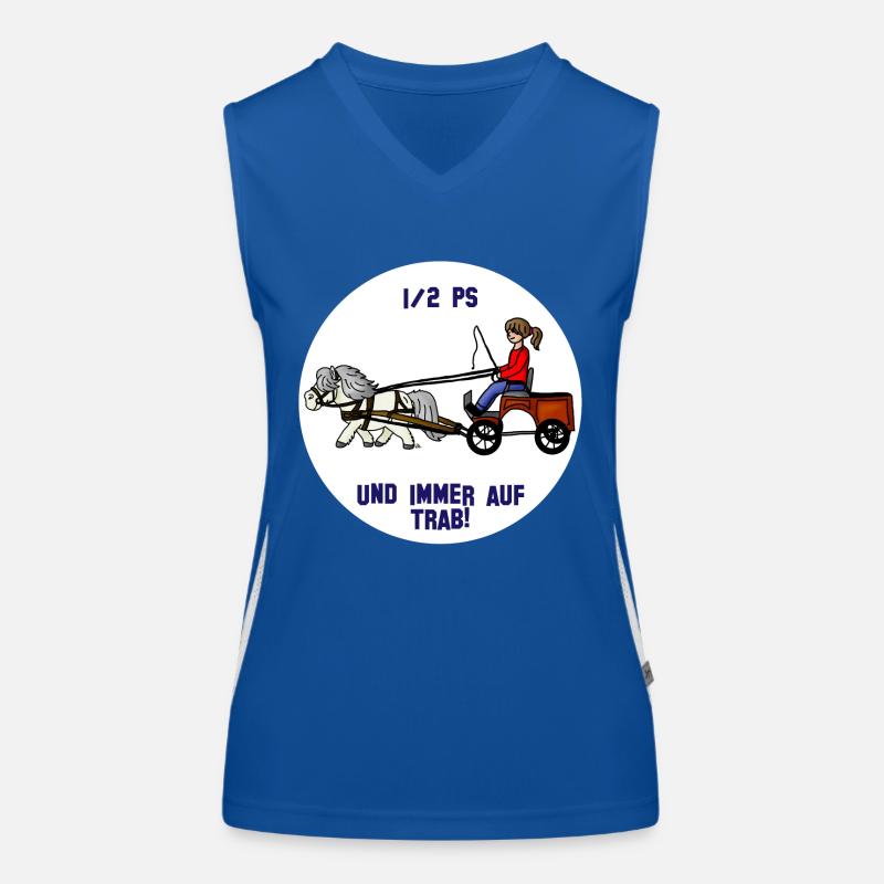 Auf Trab Funktionelles Kontrast-Tank Top für Frauen