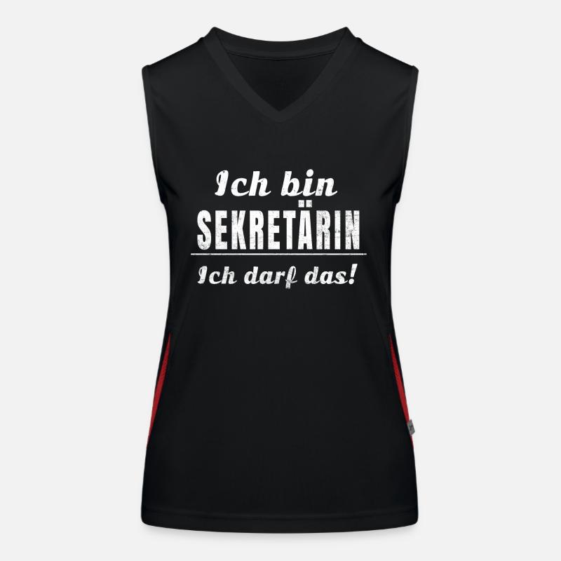 Ich bin Sekretärin, ich darf das! Funktionelles Kontrast-Tank Top für Frauen