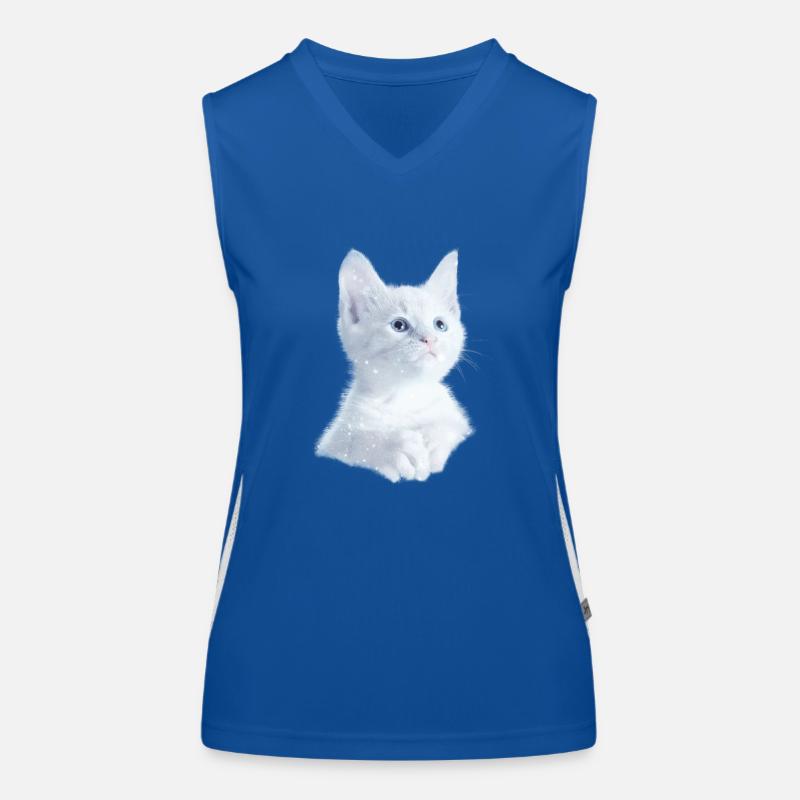 Chemise Chats Chaton Kitty Débardeur respirant contrasté Femme