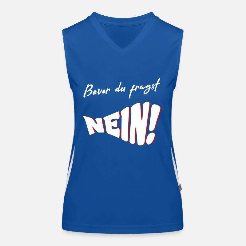 Bevor du fragst NEIN Funktionelles Kontrast-Tank Top für Frauen