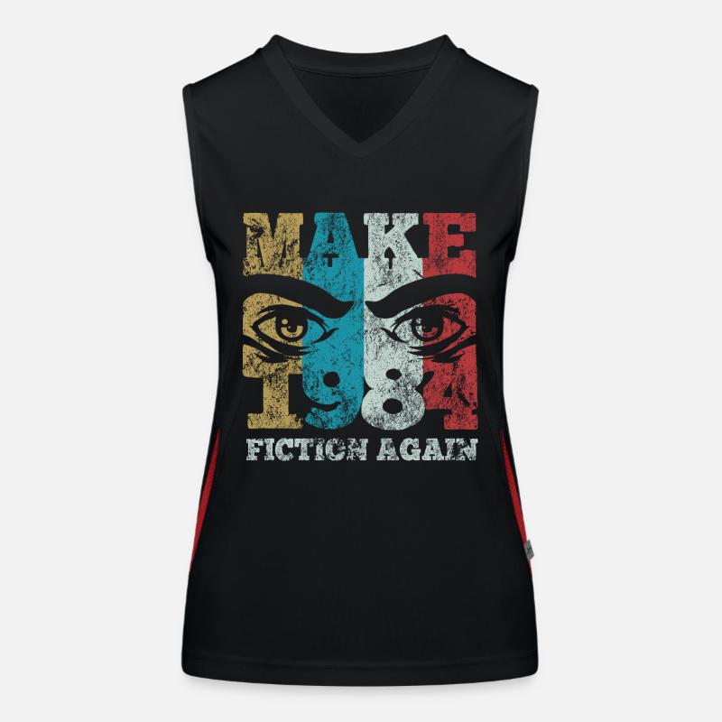 Make 1984 fiction again - Orwell Women's Functional Contrast Tank Top