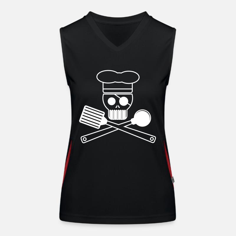 Cuisine Pirate T-shirts, pulls et accessoires Débardeur respirant contrasté Femme