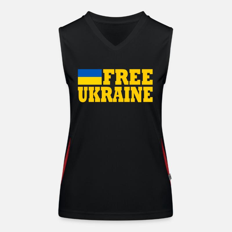 Free ukraine Funktionelles Kontrast-Tank Top für Frauen