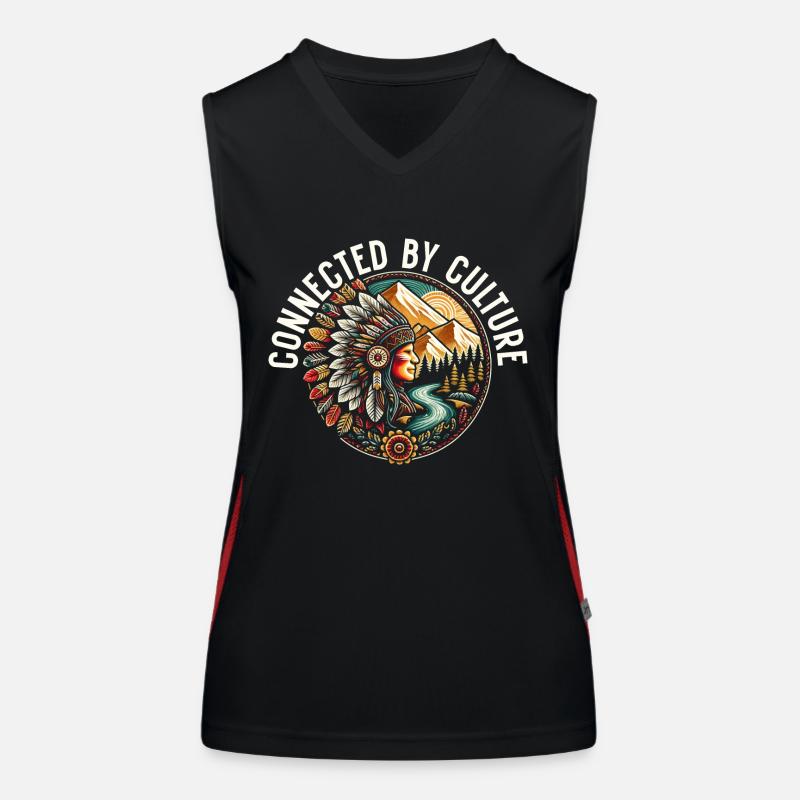 Indian Cherokee Apache tribe Women's Functional Contrast Tank Top