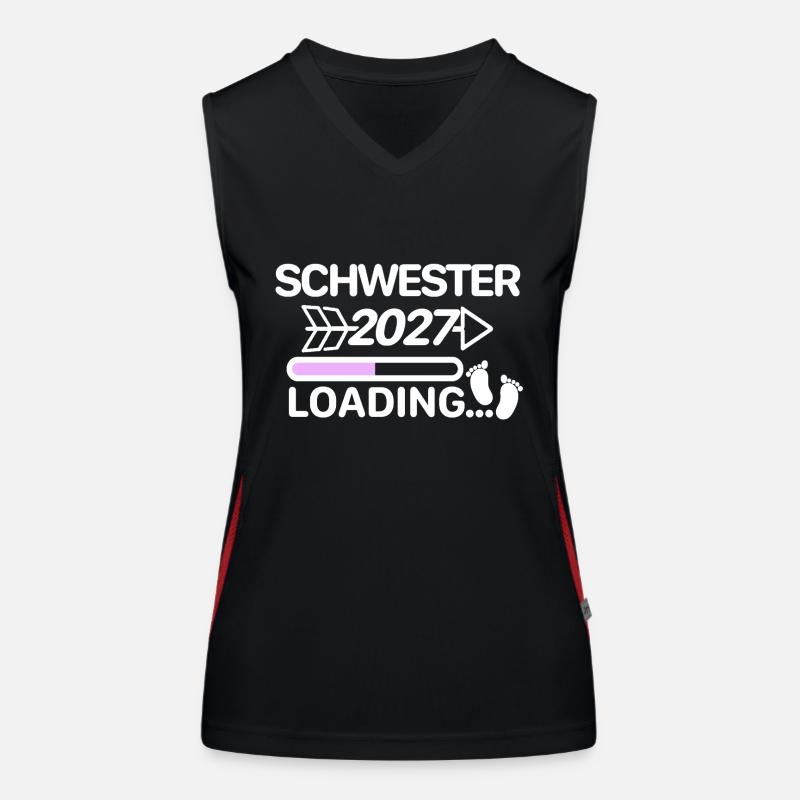 Ich werde Schwester 2027 Funktionelles Kontrast-Tank Top für Frauen