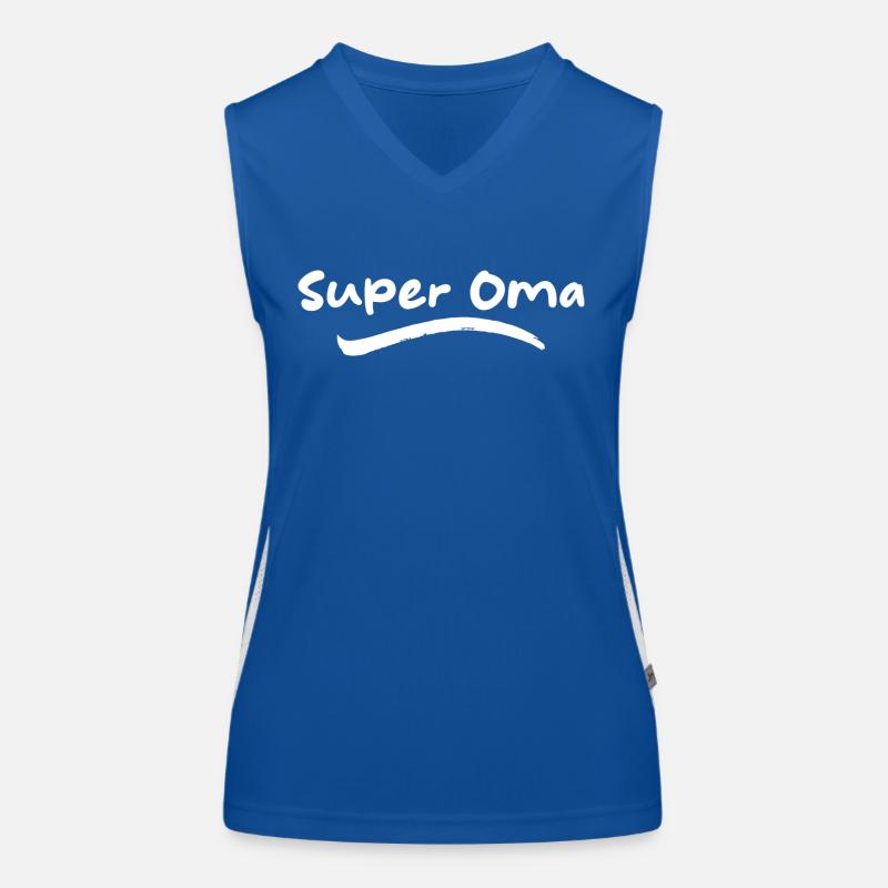 Super Oma Funktionelles Kontrast-Tank Top für Frauen