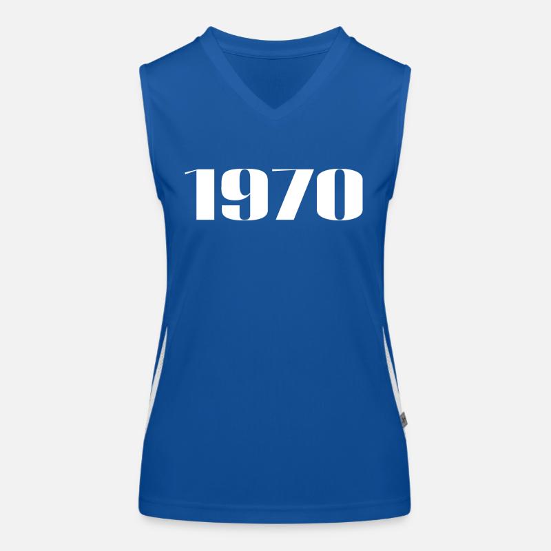 1970 - Geschenk geboren im Jahr 1970 Funktionelles Kontrast-Tank Top für Frauen