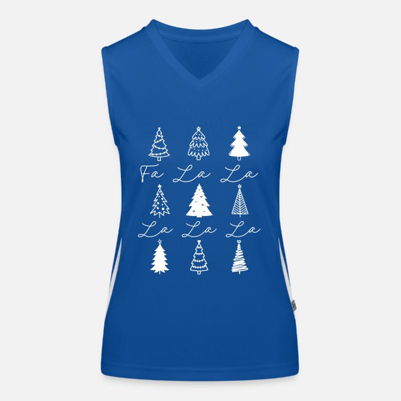 Arbres de Noël Fa la la Débardeur respirant contrasté Femme