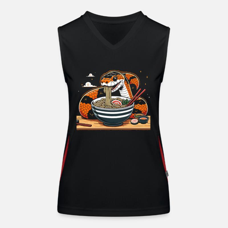 corn snake owner, ramen eater, Women's Functional Contrast Tank Top