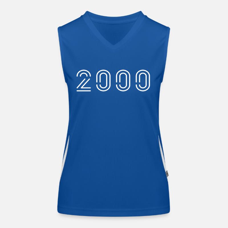 2000 Millésime Né Millésime Anniversaire 2000 Débardeur respirant contrasté Femme