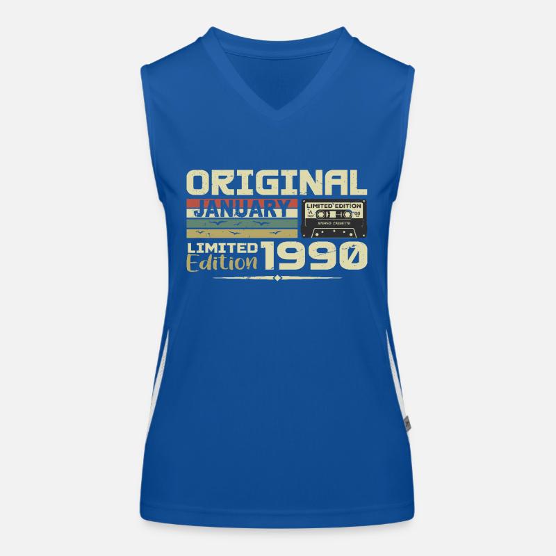 Januar 1990 | Januar 1990 Geburtstagsgeschenk Funktionelles Kontrast-Tank Top für Frauen