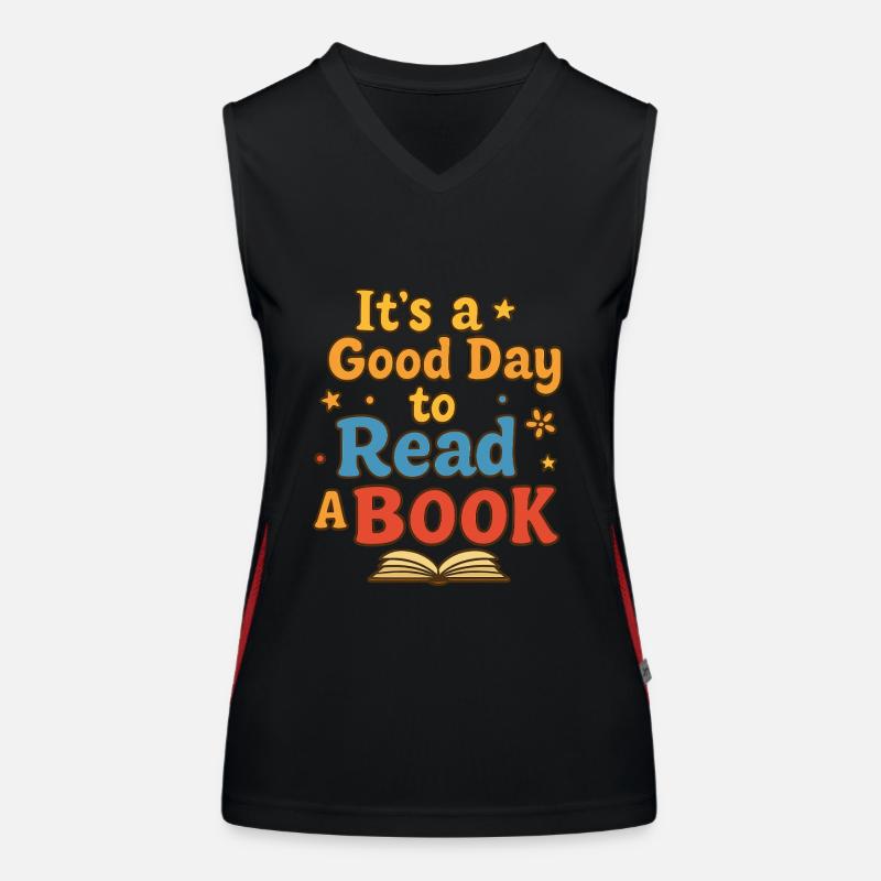 Good day to read Women's Functional Contrast Tank Top