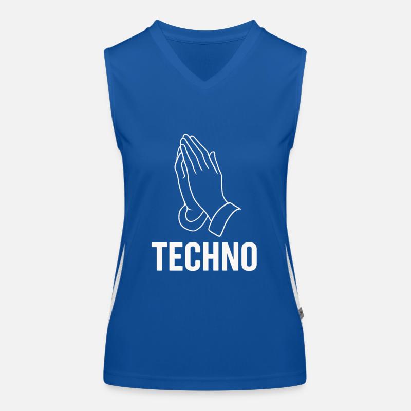 Techno Prayer – Priez pour la basse Débardeur respirant contrasté Femme