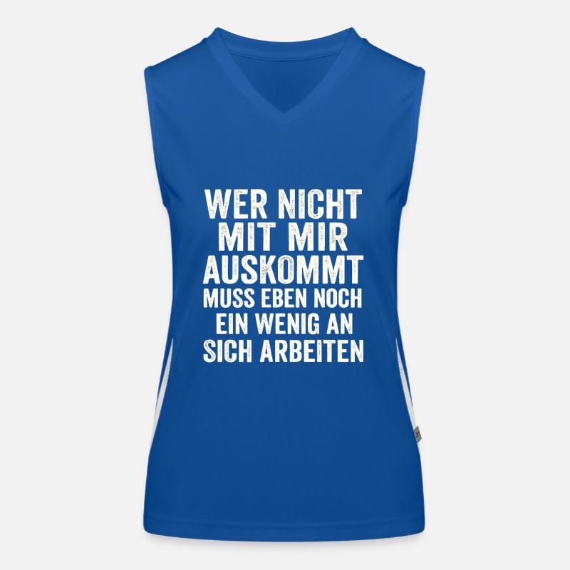 Si tu ne peux pas t’entendre avec moi – Déclaration effrontée Débardeur respirant contrasté Femme