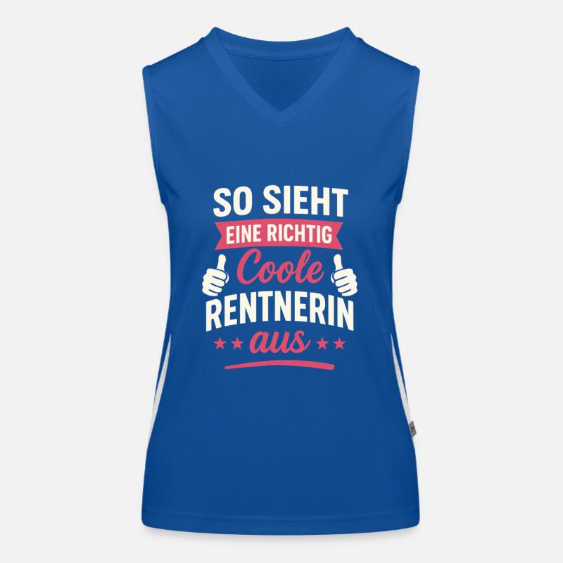 So sieht eine richtig coole Rentnerin aus Funktionelles Kontrast-Tank Top für Frauen