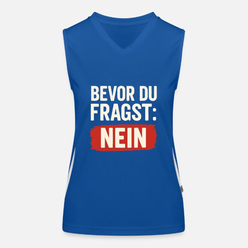 Before you ask: NO – Statement Shirt Women's Functional Contrast Tank Top