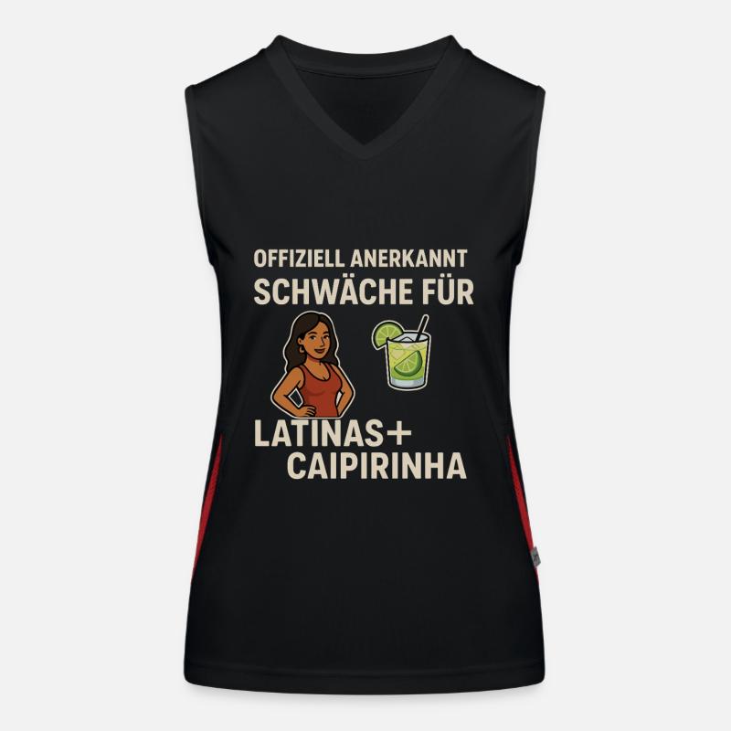 Weakness for Latinas & Caipirinha Women's Functional Contrast Tank Top