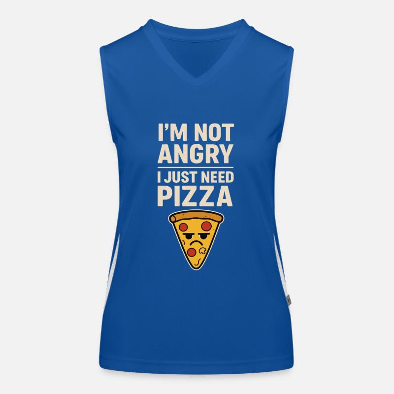 Don't sour – Just hungry for pizza! Women's Functional Contrast Tank Top