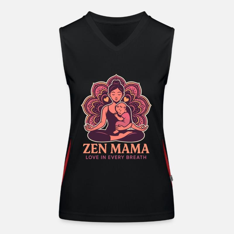 Zen-Mama Mandala Débardeur respirant contrasté Femme