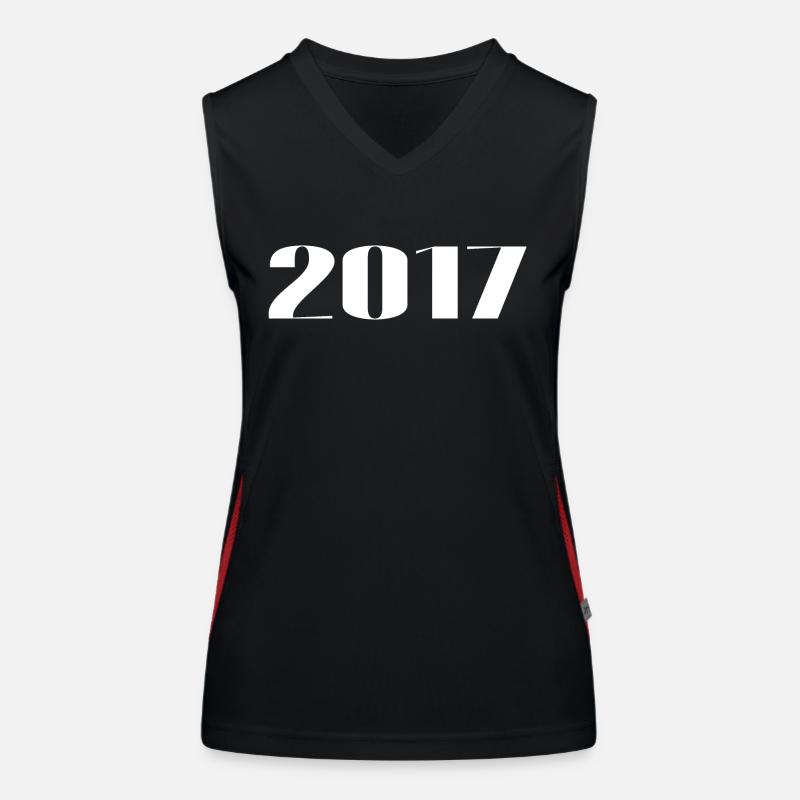 2017 - Cadeau né en 2017 Débardeur respirant contrasté Femme