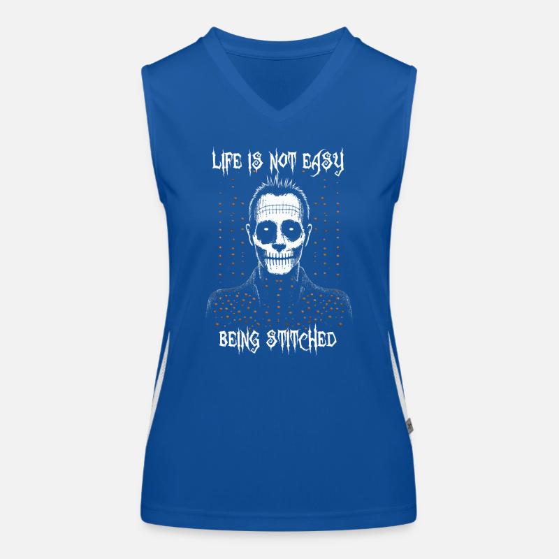 Das Leben ist nicht einfach, genäht zu werden, Frankenmonster Funktionelles Kontrast-Tank Top für Frauen