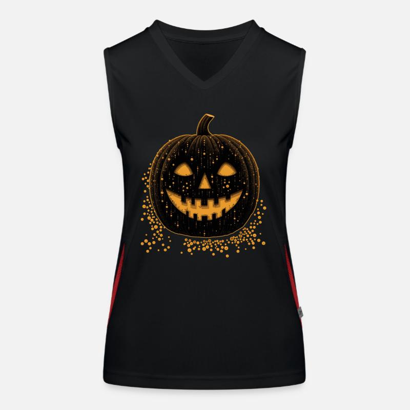 Black Jack O lantern Women's Functional Contrast Tank Top