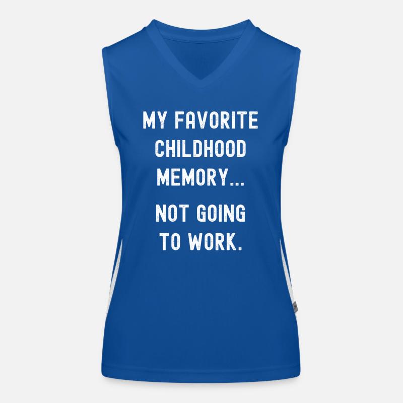 Favorite Childhood memory, not working Women's Functional Contrast Tank Top