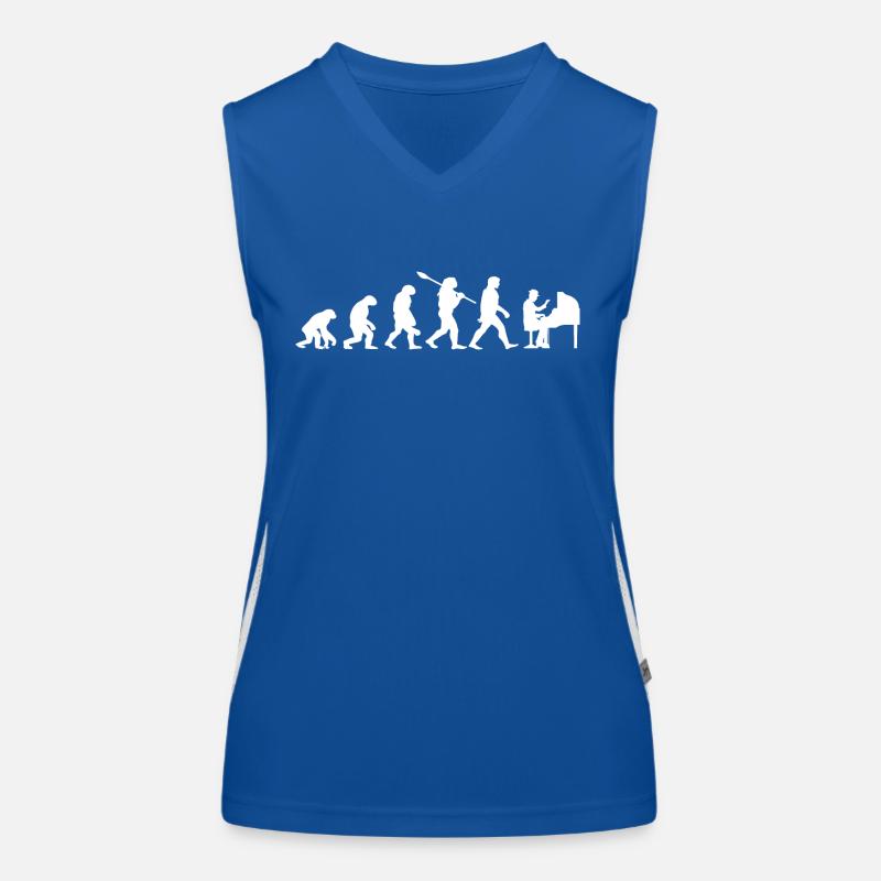 Evolution Piano Pianiste Piano Débardeur respirant contrasté Femme