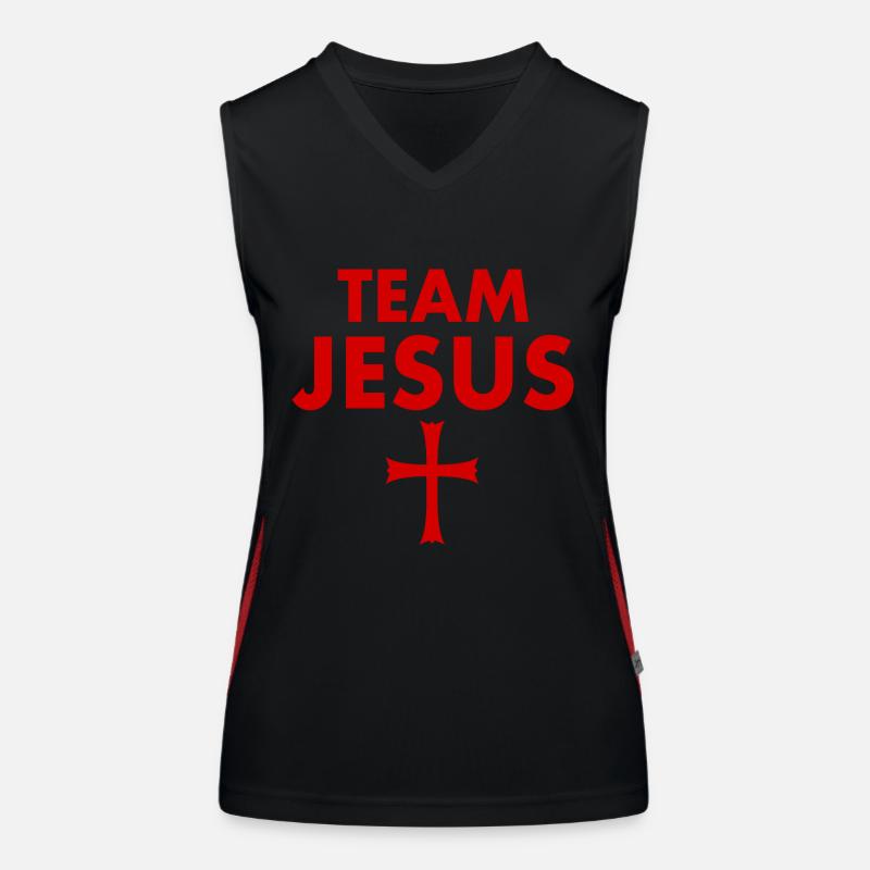 Croix de Jésus de l’équipe Débardeur respirant contrasté Femme