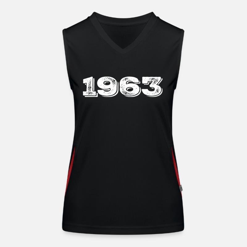 Birthday Gift 1963 - 1963 Women's Functional Contrast Tank Top