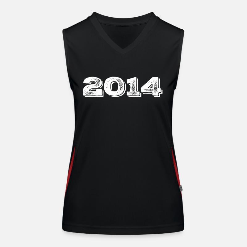 Geburtstagsgeschenk 2014 - 2014 Funktionelles Kontrast-Tank Top für Frauen