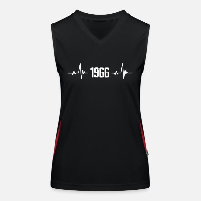 1966 - vintage 1966 - vintage 1966 - Women's Functional Contrast Tank Top - black/red
