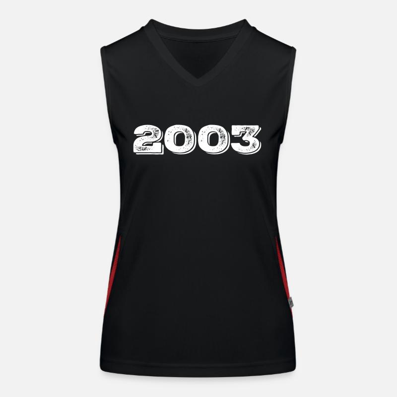 Cadeau d’anniversaire 2003 - 2003 Débardeur respirant contrasté Femme