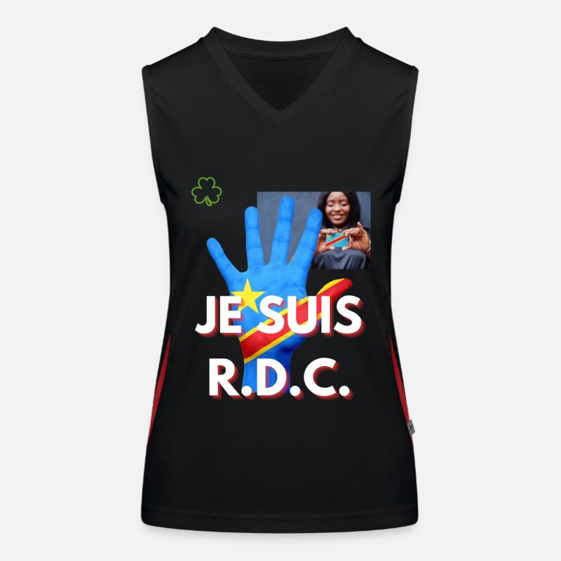 I AM DRC Women's Functional Contrast Tank Top