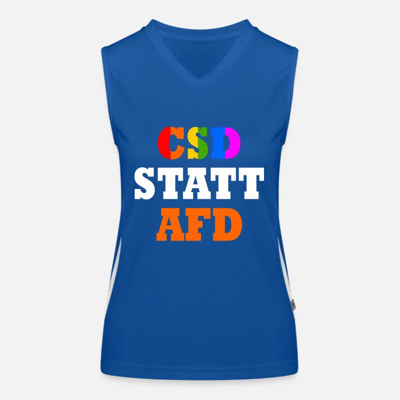 Csd statt afd Funktionelles Kontrast-Tank Top für Frauen