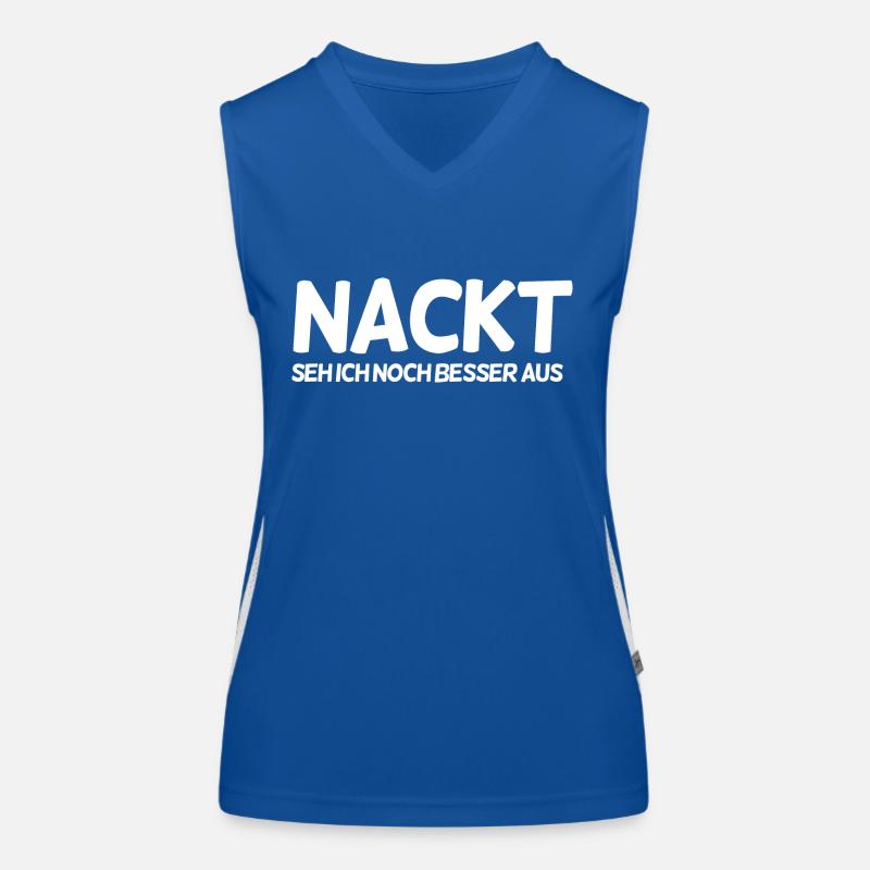 Lustiger Spruch Funktionelles Kontrast-Tank Top für Frauen